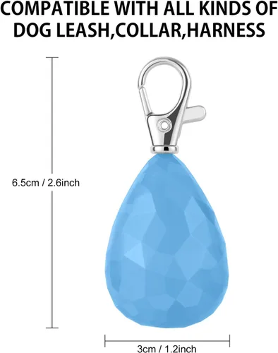 Miniatura 7 de Paquete de 2 luces recargables para perros, luz para collar de perro, impermeable, luces de seguridad LED para perros con 3 modos, múltiples