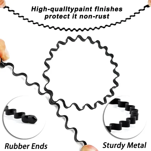 Miniatura 4 de Diademas de metal para hombres y mujeres, paquete de 2 bandas ajustables antideslizantes para el cabello, diadema negra ligera para lavado facial