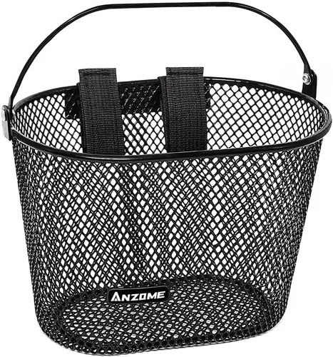 Cesta de Bicicleta para Niños ANZOME, Cesta de Bicicleta para Niños y Niñas, Cesta de Bicicleta de Alambre de Metal Impermeable para Niños, Adecuada