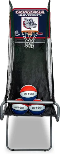 Miniatura 30 de Pop-A-Shot - Tailgate Game with NCAA Graphics l Arcade Basketball Inside, Out, and On The Go Infrared Sensor Scoring 3 Balls Foldable