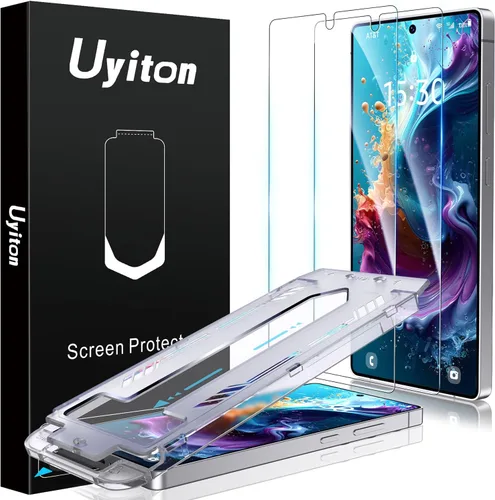 Miniatura 11 de Uyiton UnBreak-Glass - Protector de pantalla de privacidad para Samsung Galaxy S25 Ultra, soporte ultrasónico de huellas dactilares, marco de Negro