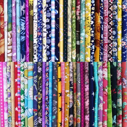 50 piezas 8 x 8 pulgadas Paquete de cuadrados de tela de algodón para costura de acolchados, cuadrados de tela precortados para manualidades,