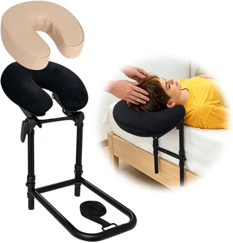 AOSSA Reposacabezas de masaje para cama – Kit de masaje ajustable en la parte superior del colchón con cojín de cara hacia abajo, spa en casa y