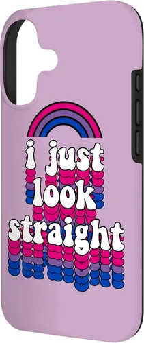 Miniatura 2 de I Just Look Straight Bisexual Rainbow Bisexual Pride Flag Case for iPhone 17
