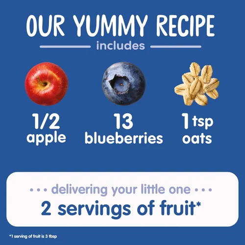 Miniatura 4 de Happy Baby Organics Stage 2 - Bolsas de comida para bebés, sin gluten, vegano y saludable, puré de frutas y verduras claramente elaborado, manzanas