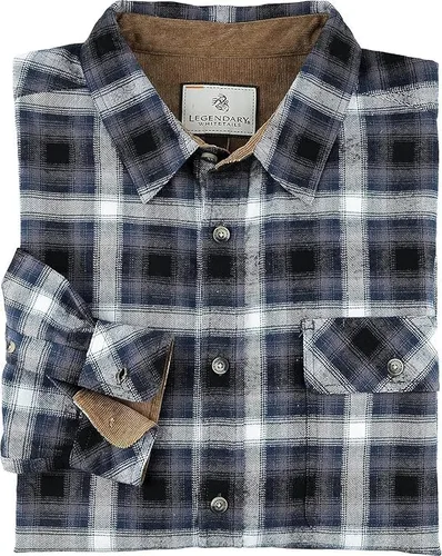 Miniatura 7 de Legendary Whitetails Camisa de franela de manga larga con botones para hombre, 100% algodón