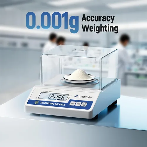 Miniatura 2 de Báscula de laboratorio 500gx0.001g Balanza de alta precisión Balanza analítica, escala de miligramo digital Escala de laboratorio científica
