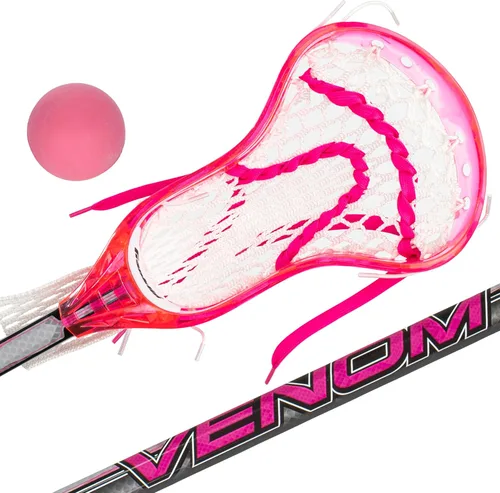 Miniatura 11 de Franklin Sports Juego Mini de Palo de Lacrosse + Bola para Niños - Palo de Lacrosse Plástico Venom para Principiantes - Juego Perfecto para Niños +
