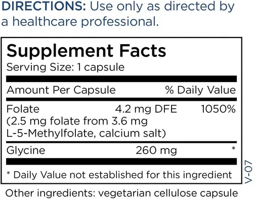 Miniatura 2 de MethylPro L-metilfolato 2.5 mg – L metil folato, suplemento de metilfolato para mujeres y hombres, vitamina B9 metilada (5-MTHF) para la salud