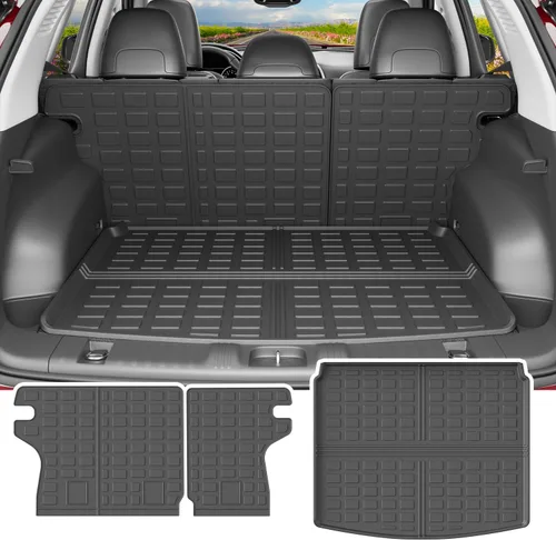 Miniatura 12 de powoq Alfombrilla de Maletero Compatible con Toyota RAV4 2013 2014 2015 2016 2017 2018 Forro de Carga para Todo Clima Alfombrilla de Respaldo