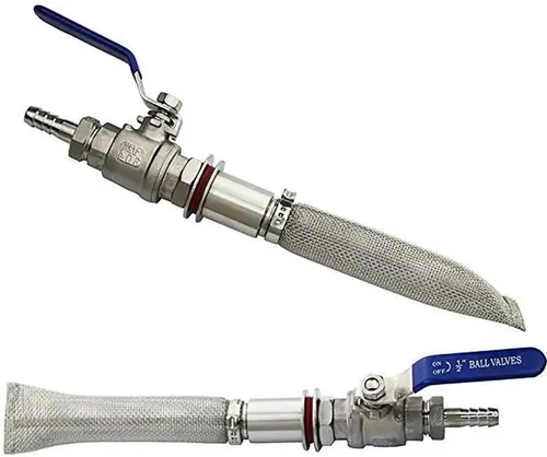 Miniatura 5 de ZCZQC 2 tubos de filtro de acero inoxidable de 6 pulgadas con filtro de cerveza de rosca de 1/2NPT adecuado para elaboración de granos y elaboración