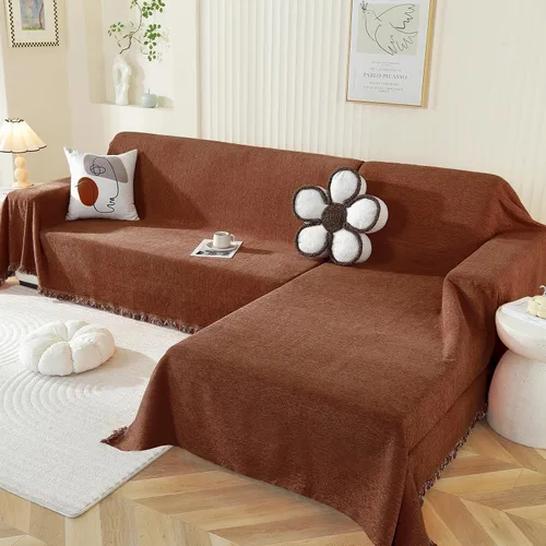 Miniatura 14 de OstepDecor Fundas para sofá modular, 2 piezas, manta de sofá en forma de L, funda de sofá seccional, lavable, fundas para sofá chaise lounge