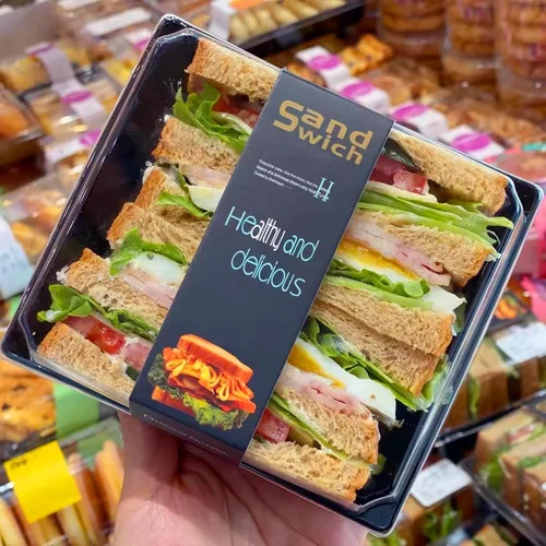 Miniatura 7 de Ocmoiy Cajas pequeñas de charcutería con tapas transparentes, recipientes de papel desechables para alimentos para llevar, cajas de postre de Negro