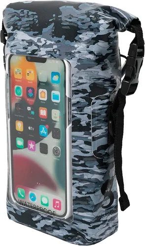 Miniatura 3 de geckobrands Bolsa impermeable para teléfono, geckoflage ártico, bolsa para teléfono al aire libre y bolsa seca, teléfonos Samsung Galaxy, teléfonos