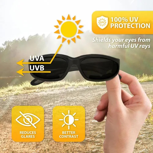Miniatura 9 de Global Vision Gafas Hercules Anteojos de seguridad antivaho con espuma EVA, 2 pares 1.5 bifocales (1 transparente, 1 ahumado)