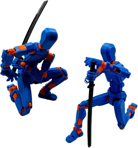Miniatura 3 de Figura de Acción Dummy20 Impresa en 3D de Tamaño Corporal Ampliado de 8.1 pulgadas, Juguete Mecánico Móvil de Cuerpo Completo, Múltiples Accesorios