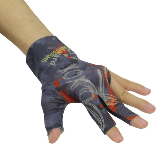 Miniatura 10 de Scott Edward Guantes de billar 10 piezas/set 3 dedos abiertos Guantes de billar Guantes de taco de piscina Spandex para mano izquierda o derecha