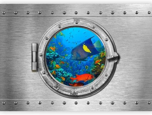 Miniatura 16 de artgeist Mural de pared premium mundo submarino, 98 x 69 pulgadas, papel tapiz no tejido XXL, decoración de pared de vellón, impresión fotográfica