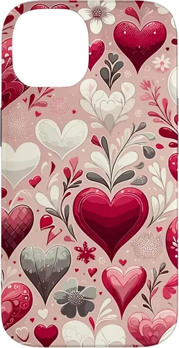 Miniatura 4 de Funda romántica para iPhone 11 Pro Max con corazones encantadores para el día de San Valentín