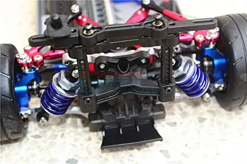 Miniatura 3 de Torres de choque delanteras y traseras de aluminio + amortiguadores delanteros (2.087 in) + traseros (1.969 in) rellenos de aceite para 1/10 Traxxas