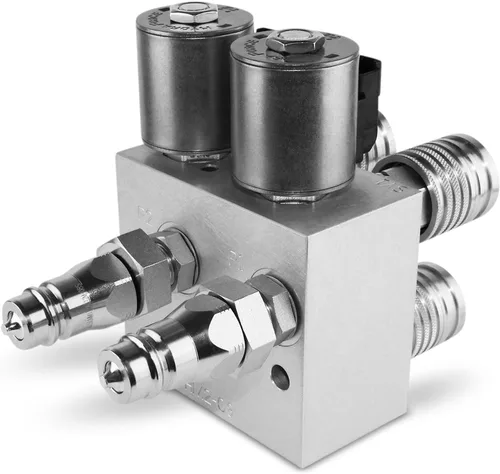 Miniatura 4 de Multiplicador hidráulico SCV, Kit de desviador/divisor de válvula múltiple con acopladores y control de caja de interruptor, ¡transforme 1 circuito