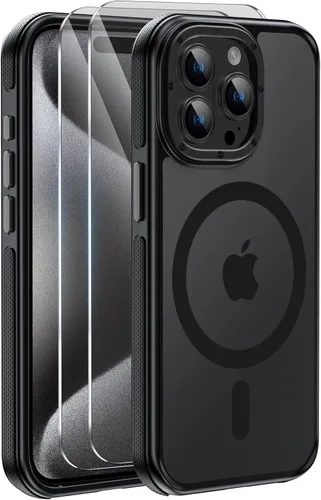 Miniatura 52 de Funda magnética fuerte para iPhone 12 Pro Max [Protección de grado militar de 10 pies] Compatible con MagSafe, funda protectora a prueba de golpes