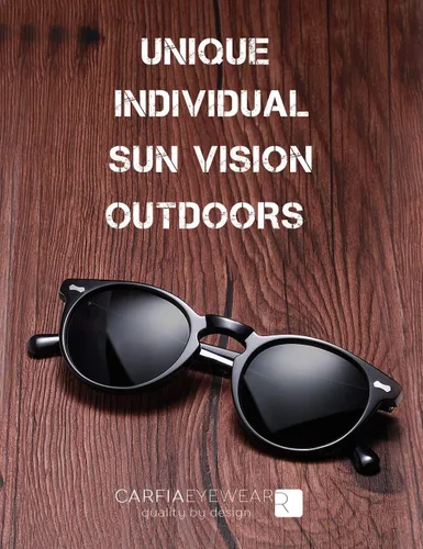 Miniatura 74 de CARFIA Gafas de sol polarizadas de acetato redondo para mujer, protección UV de cara pequeña con funda de cuero CA5288