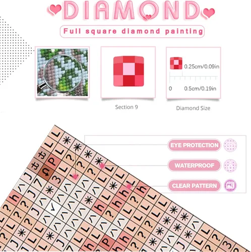 Miniatura 7 de YALKIN Kits de pintura de diamantes cuadrados 5D para adultos, noche de verano, kits de arte de diamantes grandes, kit de pintura de diamante