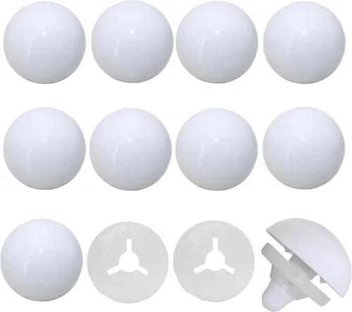 Miniatura 10 de Thalinfayi - 60 ojos de seguridad y arandelas seguras para ganchillo Amigurumi - Ojos de seguridad de plástico grandes de 0.945 in, ojos de Rojo