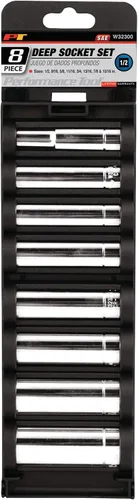 Miniatura 2 de Performance Tool W32300 Juego de llaves profundas SAE de 8 piezas de 1/2 pulgada