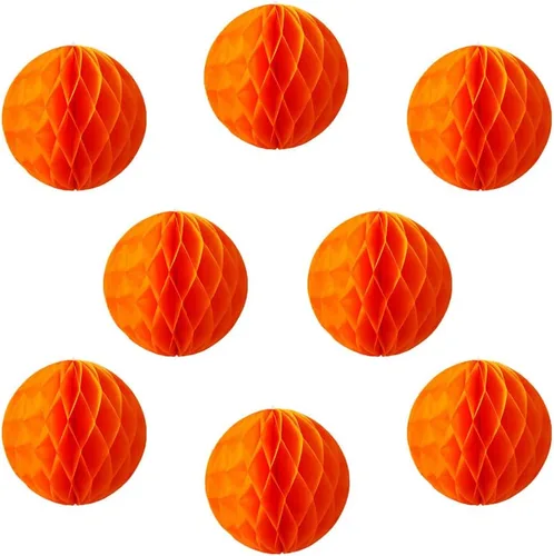 Miniatura 5 de 8 bolas de papel de panal de 8 pulgadas, bolas decorativas de panal de abeja, pompones de papel, bolas de flores, bolas colgantes de arte