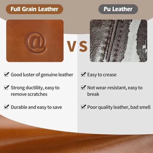 Miniatura 5 de Bolso bandolera de cuero genuino para hombre, mochila cruzada de cuero de grano completo para hombre, riñoneras, bolsa de pecho