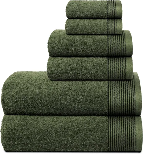 Miniatura 15 de Belizzi Home Juego de 3 toallas de algodón ultra suave, contiene una toalla de baño de 28 x 55 pulgadas, una toalla de mano de 16 x 24 pulgadas y un