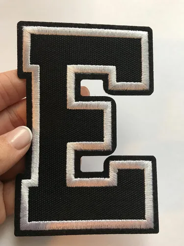 Miniatura 61 de Parches de letras termo-adhesivas de alta calidad – Lindas letras para ropa – Parche universitario para ropa – Letras bordadas de 4 1/2 parches