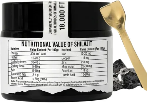 Miniatura 3 de The Goodbye Company Resina pura Shilajit – Orgánica con más de 85 oligoelementos y ácido fúlvico puro; para hombres y mujeres, impulso de energía