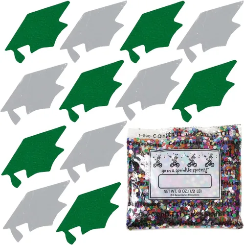 Miniatura 106 de Confetti Grad Cap Negro, Azul Marino Combo - 2 bolsas de media onza (1 oz)