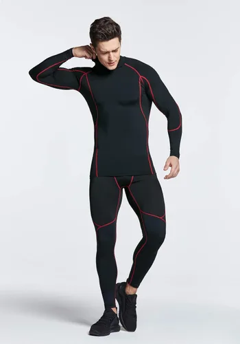 Miniatura 6 de TSLA - Paquete de 1 o 3 camisetas de compresión para hombre de manga larga con SPF 50+, camiseta de entrenamiento, deportiva, de protección