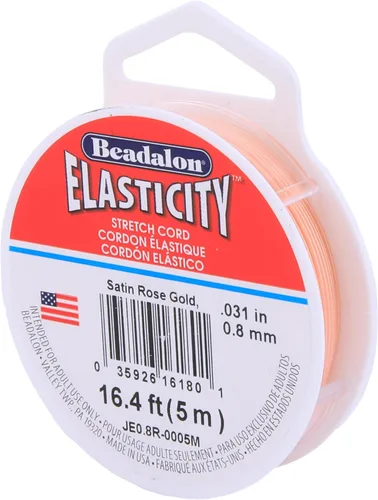 Miniatura 29 de Beadalon Elasticity - Cordón elástico (0,8 mm, 5 m), transparente