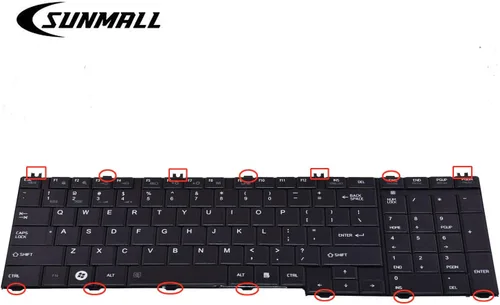Miniatura 2 de Teclado de repuesto compatible con Toshiba Satellite C650 C650D C655 C655D C660 C660D C665 C665D L550 L550D L650D L655 L655D L670 L670D L675 L675D