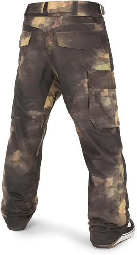 Miniatura 2 de Volcom Pantalones de snowboard VCO Hunter Cargo para hombre Negro estática
