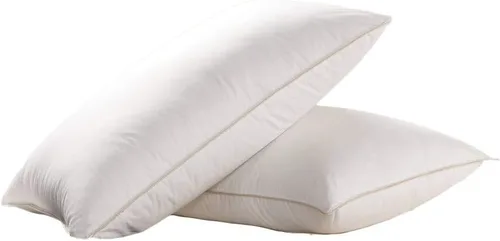 Miniatura 5 de EGYPTIAN BEDDING Almohada de plumón de ganso, algodón egipcio de 500 hilos, firmeza media, tamaño estándar, juego de 2