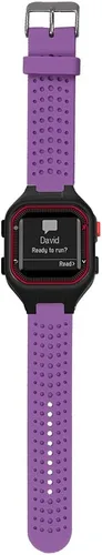 Miniatura 7 de Correa de repuesto compatible con el reloj inteligente Garmin Forerunner 25, pulsera deportiva de silicona negra impermeable (correa para hombre)