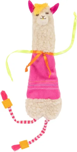 SmartyKat Leggy Llama Catnip Juguete Pateador de Felpa Crujiente, Cuerpo Suave y Flexible para Luchar y Patadas de Conejo para Gatos y Gatitos