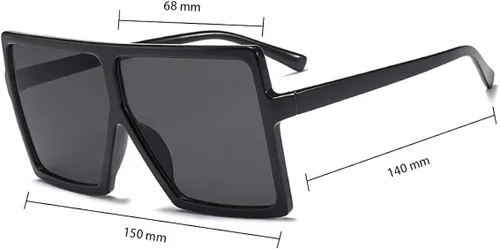 Miniatura 4 de JUSLINK Gafas de sol cuadradas de gran tamaño para mujer modernas y planas