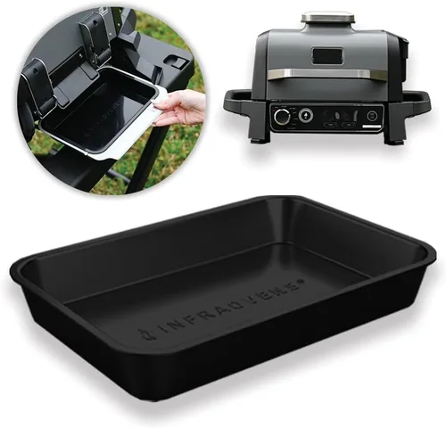 Bandeja de goteo para parrilla de exterior Ninja Woodfire OG701 OG751 Bandeja de silicona reutilizable, no desechable y resistente al calor para