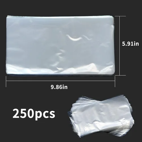 Miniatura 2 de ZHOOGE 250 bolsas para botellas de lavado de tatuajes de 9.86 x 5.91 pulgadas, color blanco, transparente, sin olor, desechables, para botellas