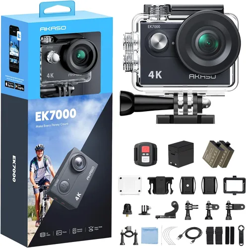 Miniatura 11 de Videocámara sumergible DV con wifi AAKASO EK7000 4K Action Camera Sports.