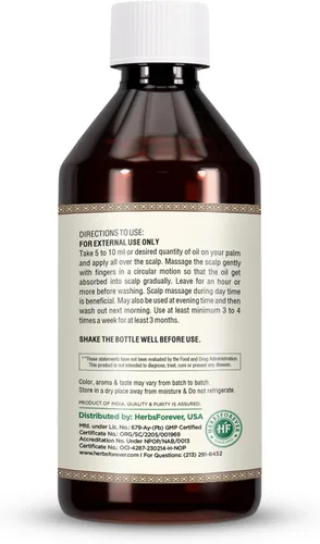 Miniatura 3 de Herbsforever Aceite Amla – Mima y nutre tu cabello – Goodness of Amla – Aceite premium prensado en frío – Sin OMG, orgánico, vegano – 7.1 fl oz