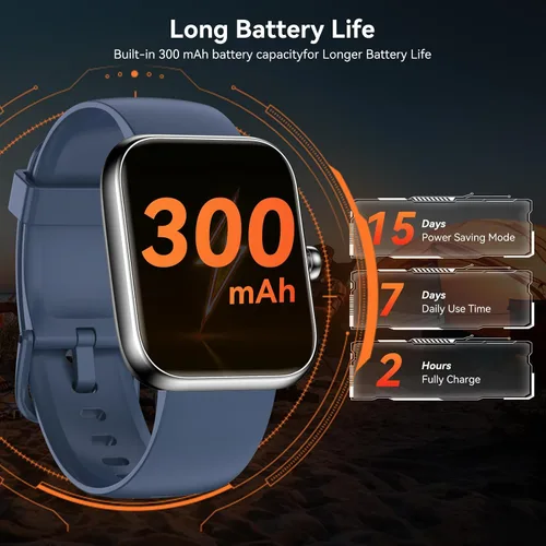 Miniatura 7 de BOOOMIC Reloj inteligente para hombres y mujeres con Alexa integrado, 1.83 pulgadas HD Full Touch, llamadas Bluetooth, monitor de sueño