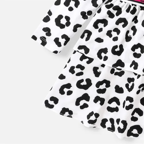 Miniatura 4 de L.O.L. Surprise! Girls Tiered Dress Figure Print Layered Long Sleeves Casual Dress Flowy Dress Size 6-12